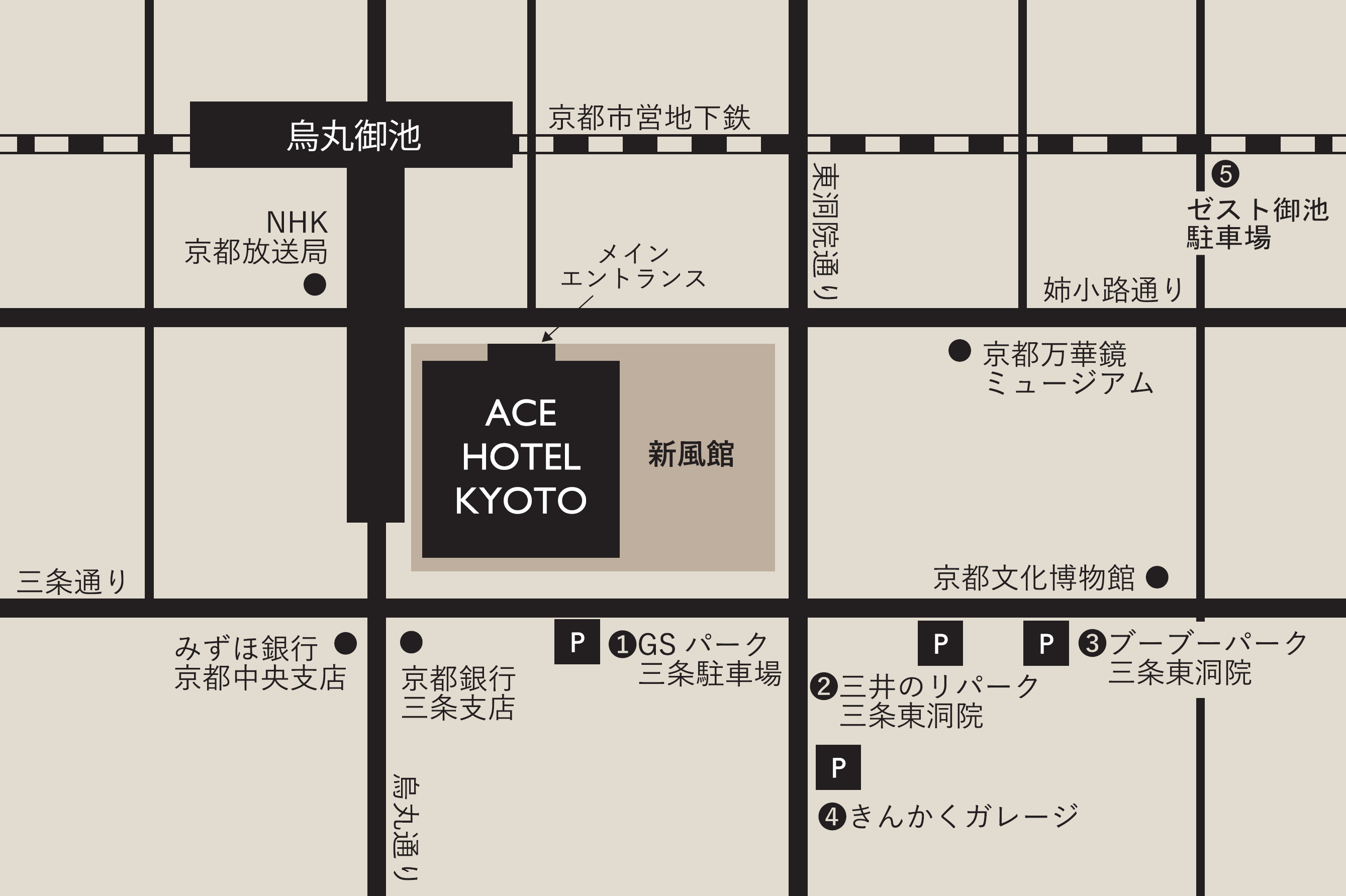 近隣のパーキングのご案内